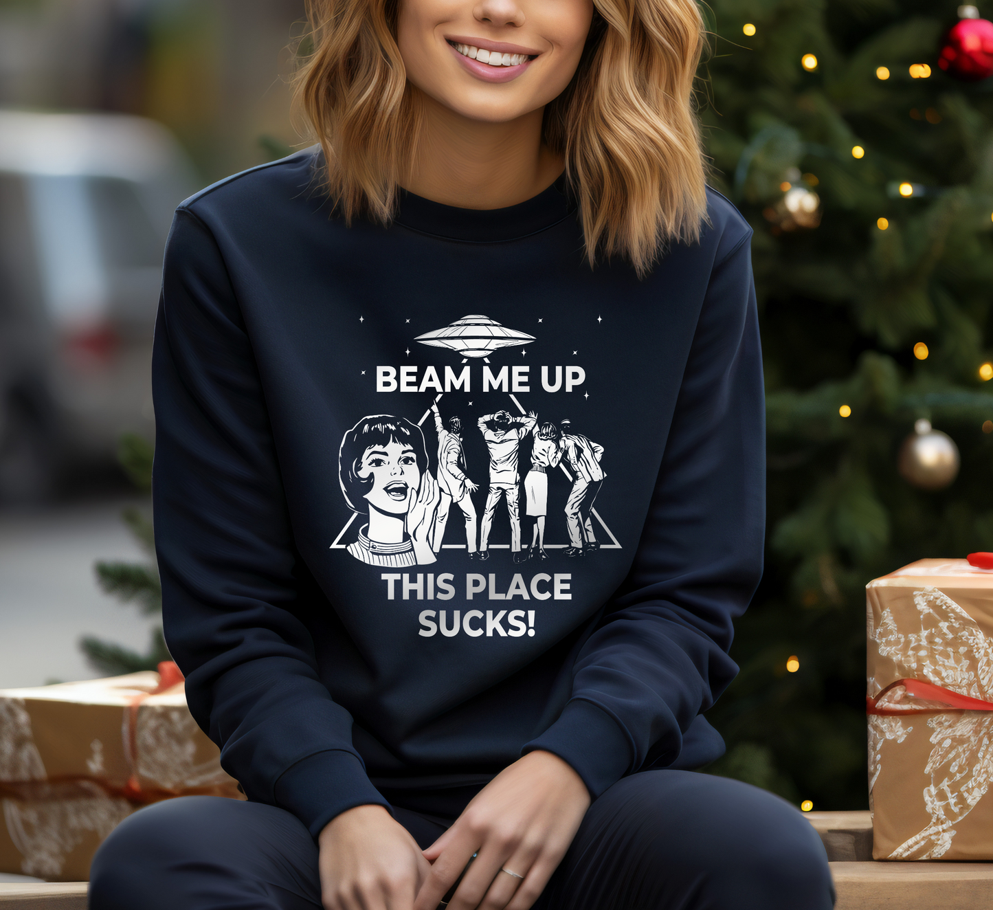 Beam Me Up! Crewneck