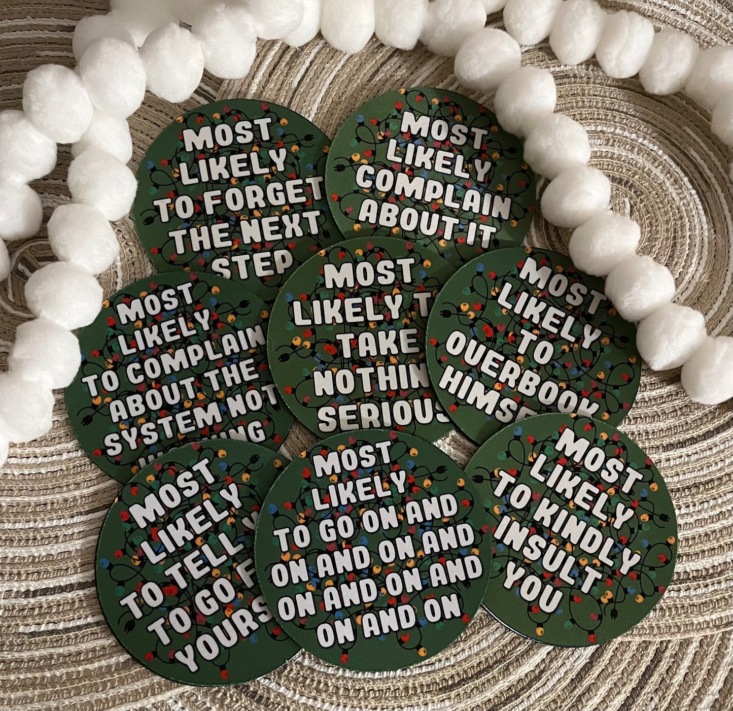 Holiday Custom Coasters