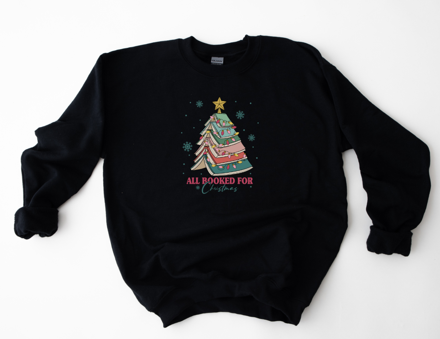 All Booked For Christmas Crewneck