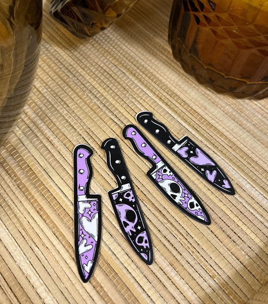 Creepy Valentine Knife Stickers - Bundle !