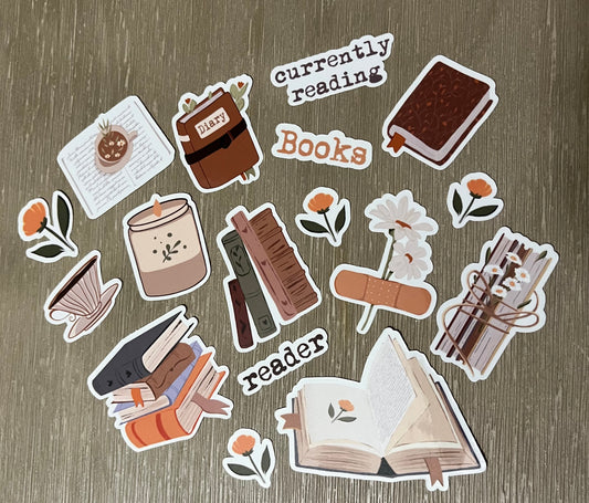 Fall Bookish Era Stickers - Bundle !