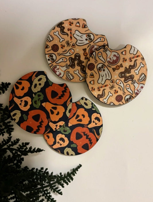Spooky Cute Car Coasters