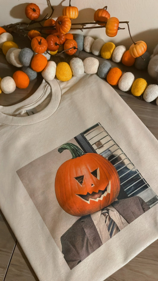 Dwight Pumpkin Head T-Shirt/Crew