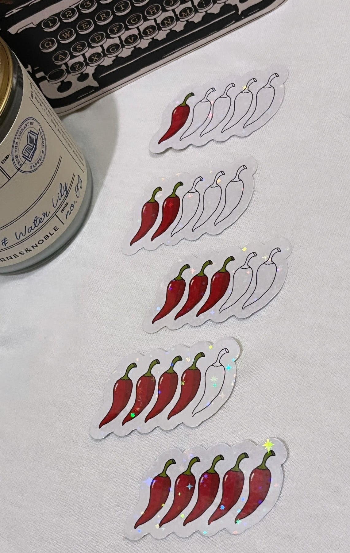 Spicy Book Rating Stickers (Pack of 5)