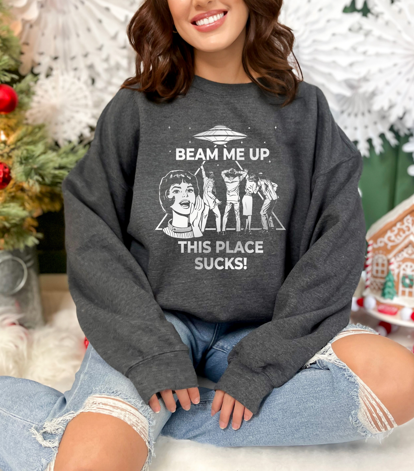 Beam Me Up! Crewneck