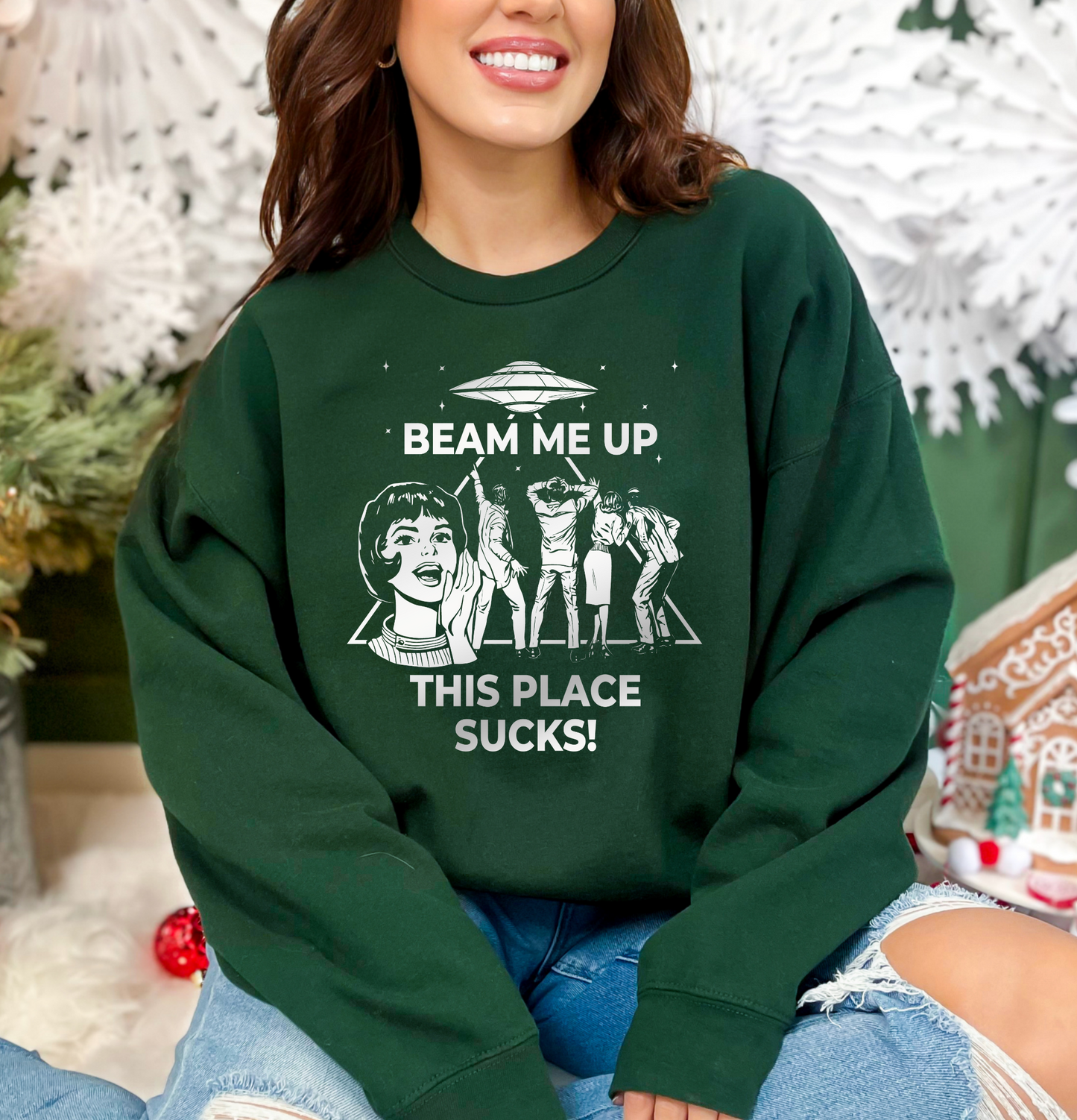 Beam Me Up! Crewneck