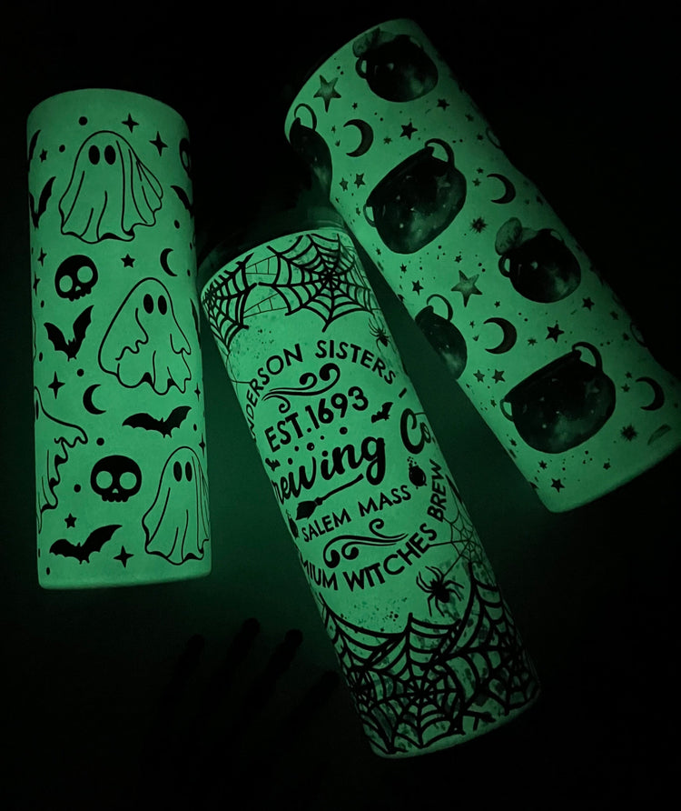 Glow In The Dark ... Spooky Tumblers