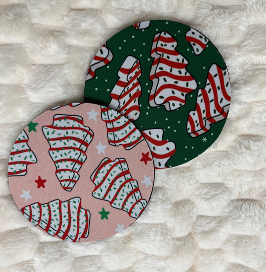 Debbie Christmas Tree Cakes Coasters
