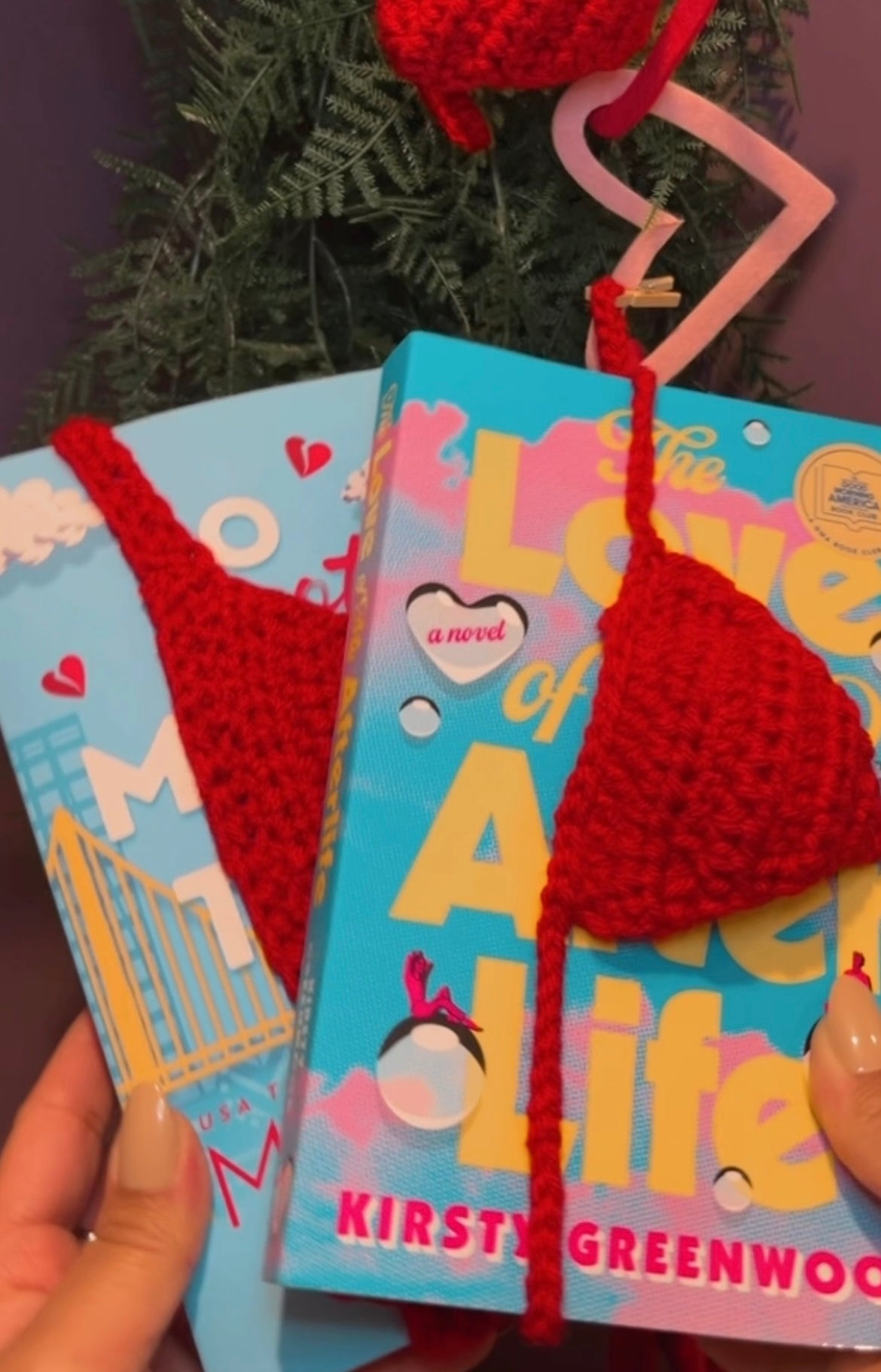 Crochet Book Thong Bookmarks