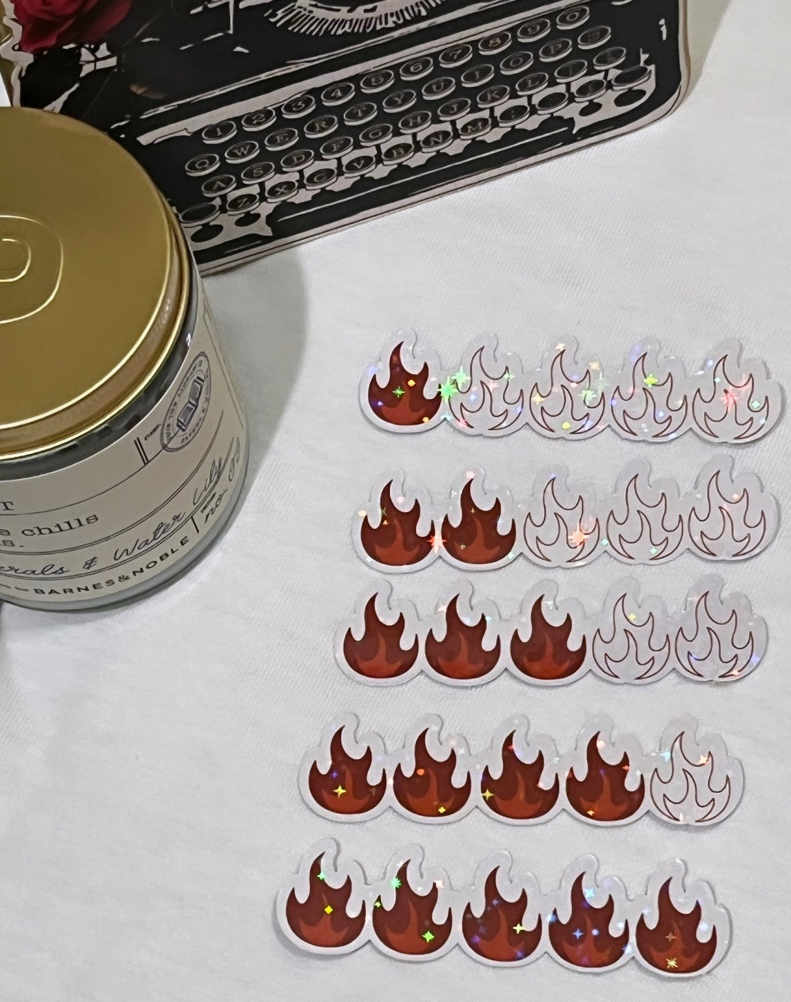 Slow Burn Rating Stickers (Pack of 5)