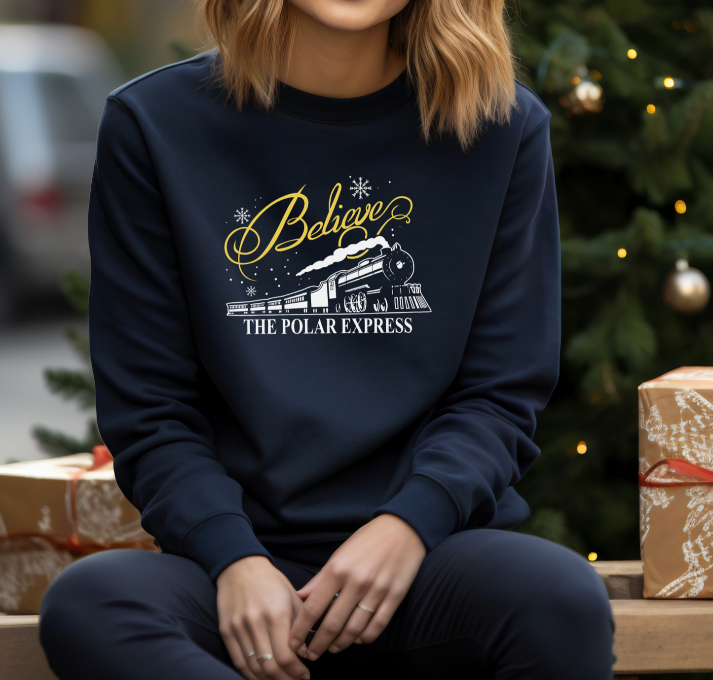 Polar Express Believe Crewneck