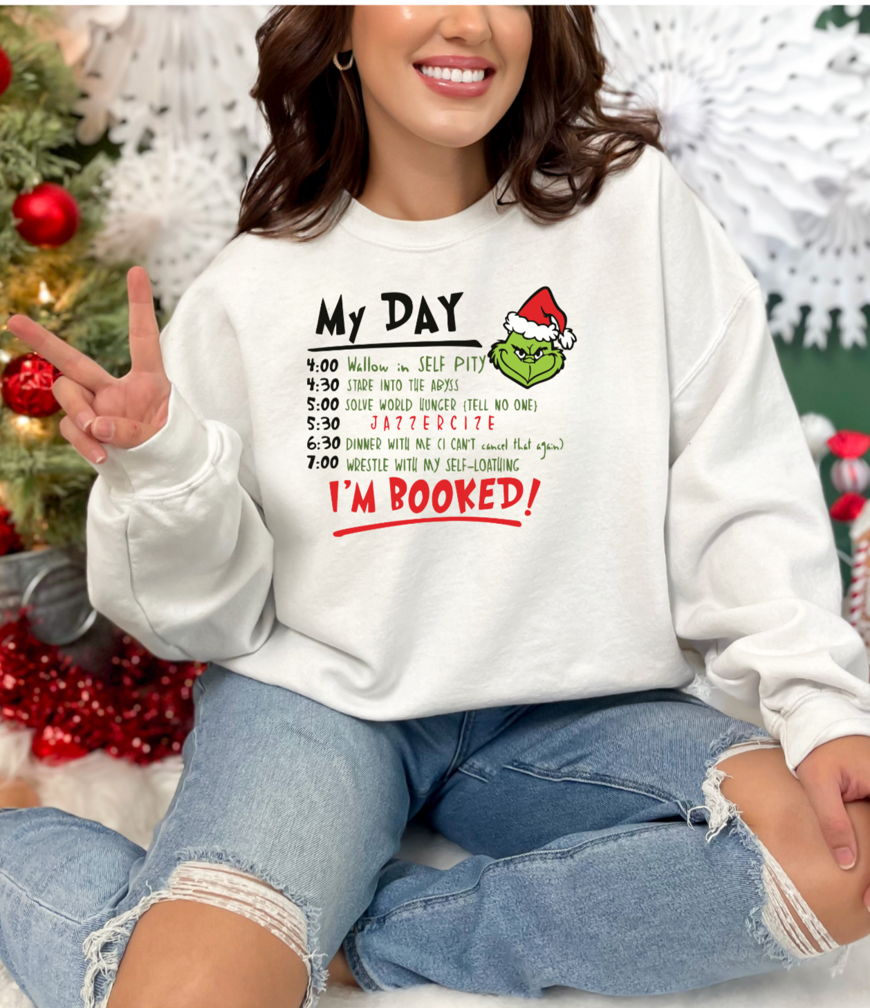 Grinch Schedule Crewneck