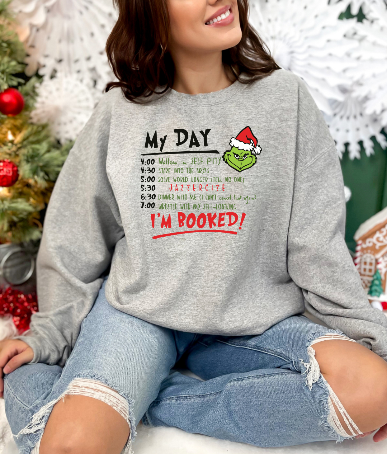 Grinch Schedule Crewneck