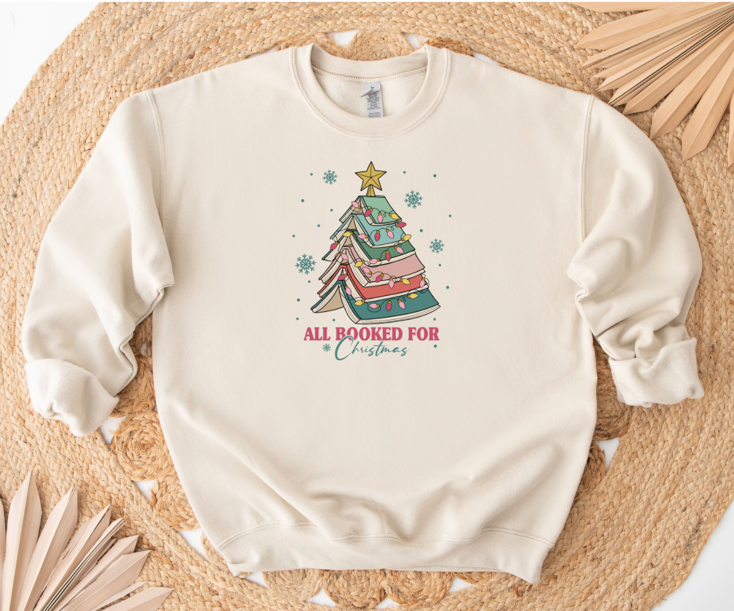 All Booked For Christmas Crewneck