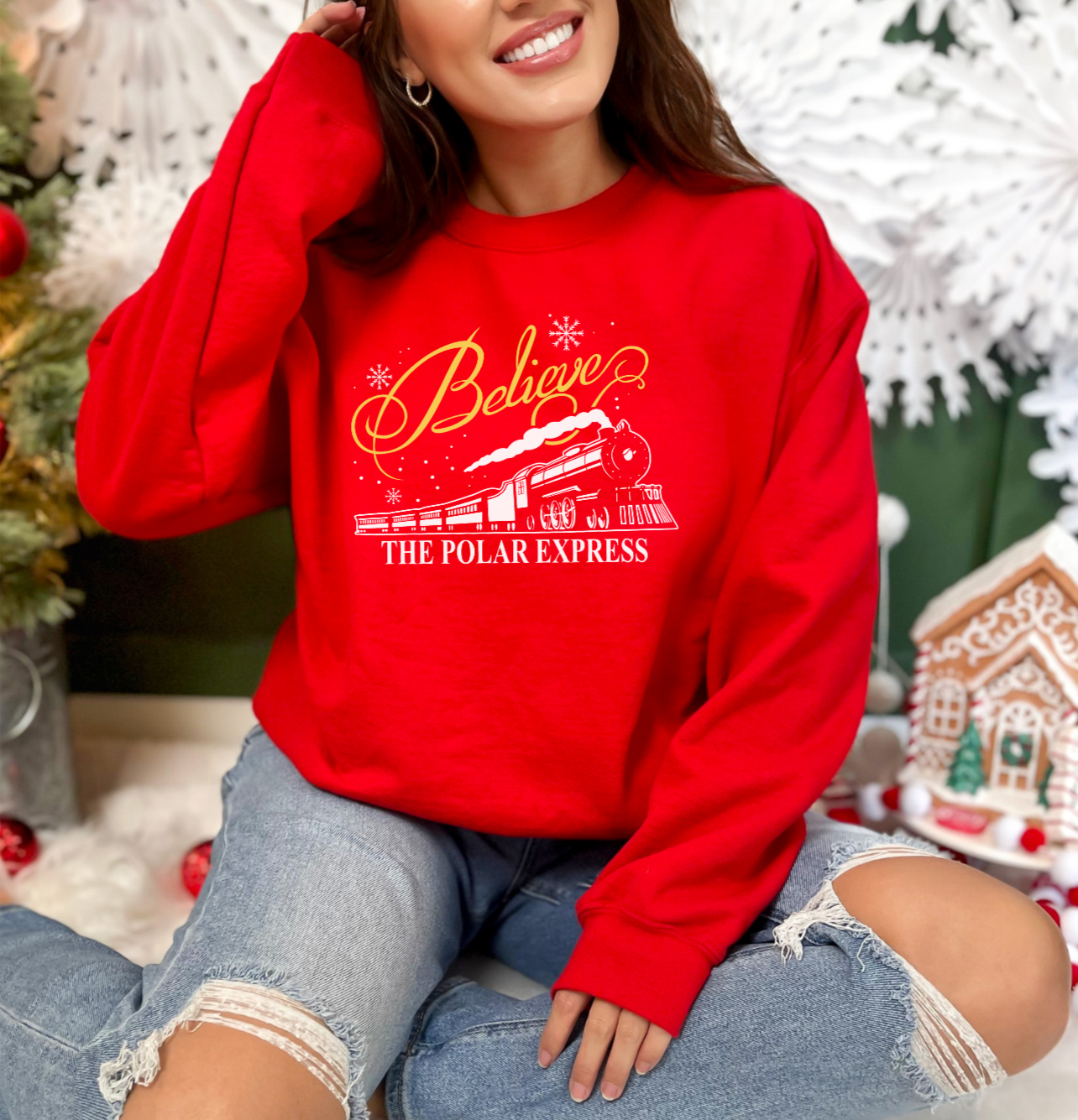 Polar Express Believe Crewneck