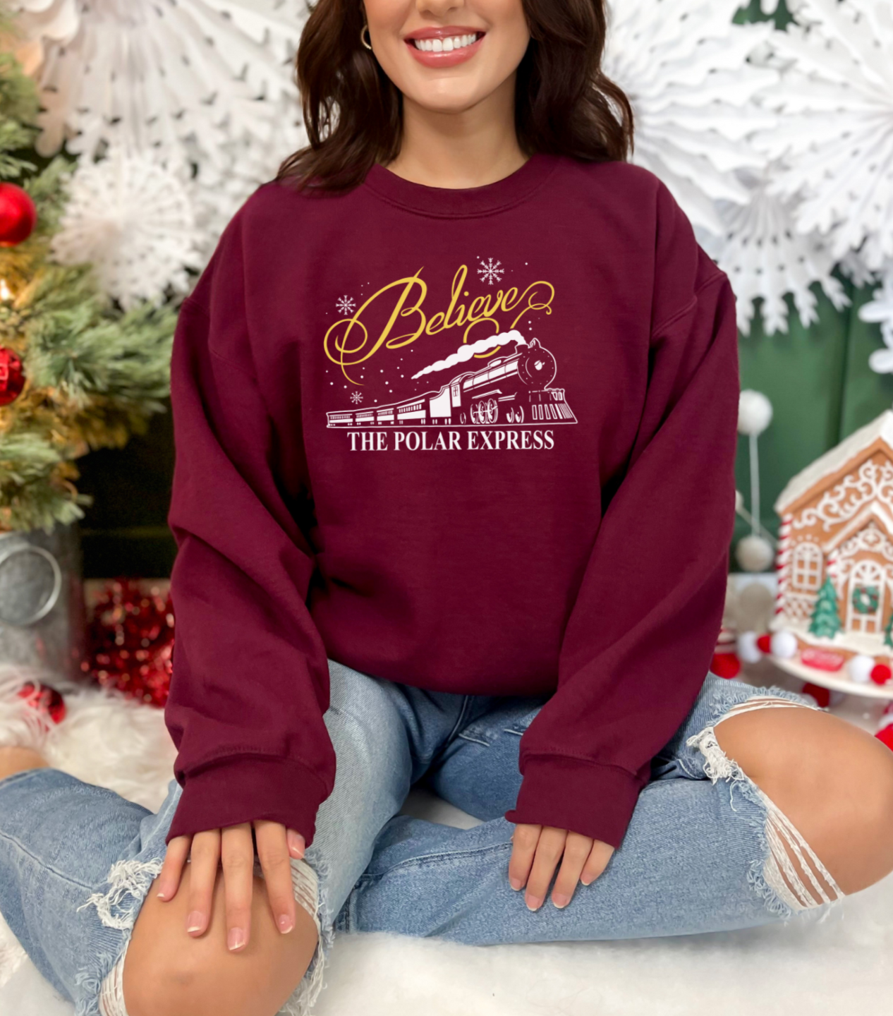Polar Express Believe Crewneck