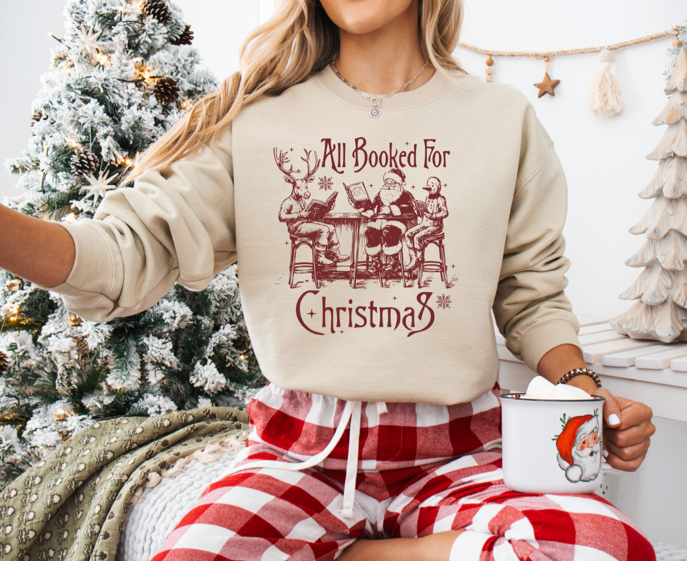 Booked For Christmas Crewneck