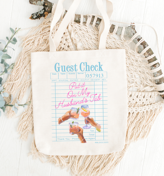 Husband's Tab Tote Bag